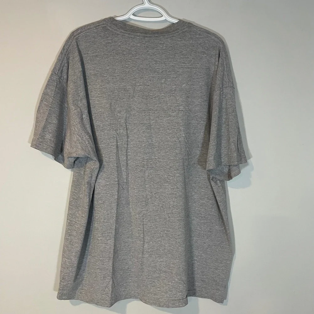 VTG Nike LeBron James‎ Cleveland Cavaliers King T-Shirt Gray XL Ctr Swoosh HOLE